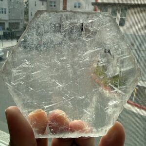 Natural Selenite Hexagonal Charging Plate 4 inch